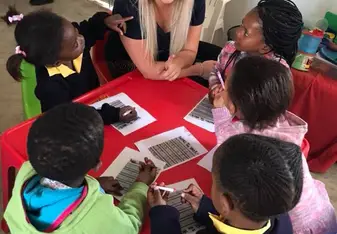 The children are nothing but smiles and are always eager to learn.