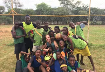 These boys love playing football, fun was had by all