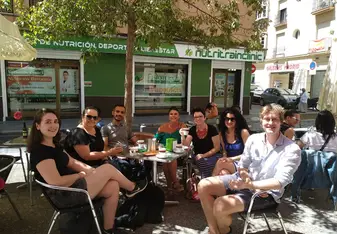 Coffee Breaks Between Classes with Students and Teachers