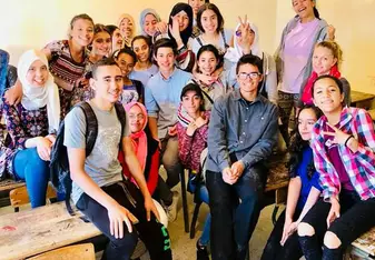 My class, CGA member Troy Rindone, and I