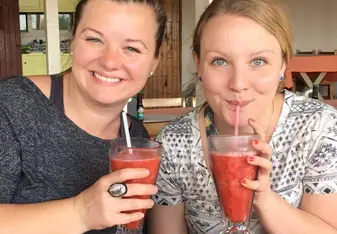 Lori and Emily (I'm on the right)