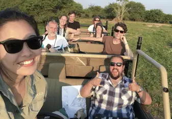 On game drive...