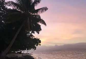 Sunset over Caqalai