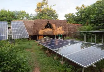 Sadhana Forest in India - Solar Panels and Natural Architecture