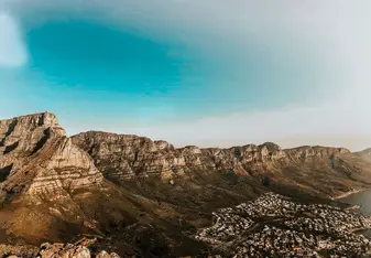 Table Mountain viewed from Lion's Head Mountain 