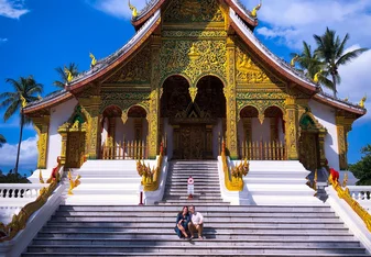 Blessed with sunny weather we went to Luang Prabang during the weekend. 