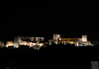 La Alhambra at night time 