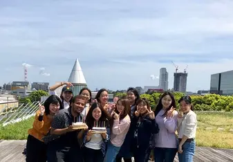 New friends we made from Kanda University of International studies 