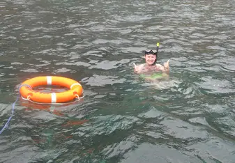 Snorkeling off the coast of Isla de la Plata