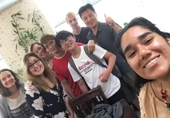 Mandarin language class group photo