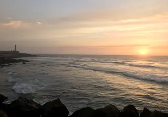 Rabat ocean sunset