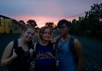 At the homestays in Veracruz! A beautiful sunset