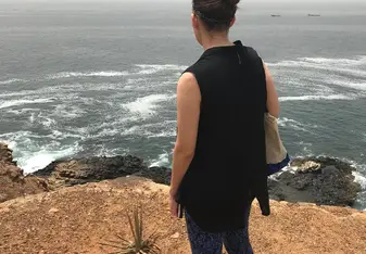 A cliff on the Island of Goree