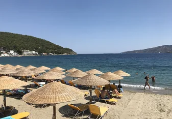Askeli Beach in Poros, Greece