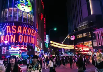 Celebrations winding down after Tanabata celebrations in Asakusa.