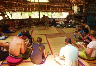 Lunch in the main hut