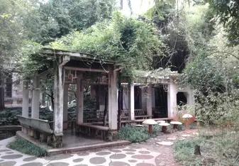 This little corridor can be found on the campus of Yunnan University, near the Green Lake. Surrounded by foliage and a pond, it's adorably whimsical, and very peaceful and quiet most days.