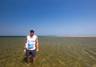 A guy in the waters.