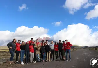 Cotopaxi volcano (where we went horseback riding))