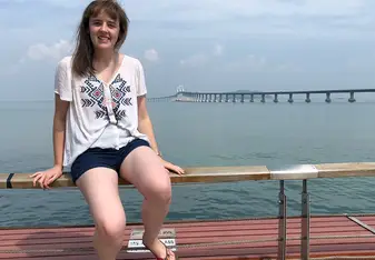 Me at the pier en route to Na’nao Island