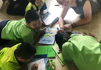 Me and some students