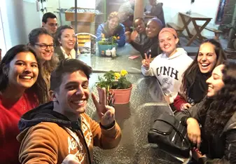 Met up with the volunteers for crepes!