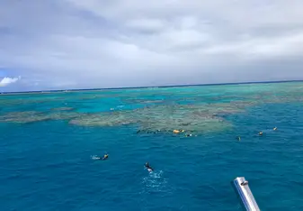 Snorkelers near the Great Barrier Reef