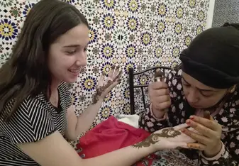 Incluso nos hcimos un tatuaje de henna!