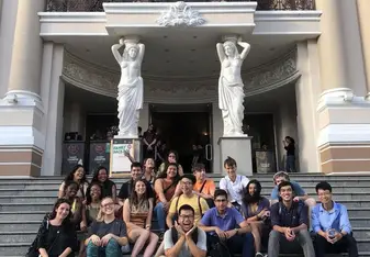 In Ho Chi Minh City, we are at the opera house to see an amazing show.