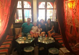 My immediate family and I in Mancha Real on vacation in Granada