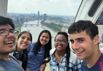 The group in the London Eye 