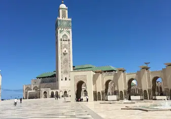 The Hassan the Second Mosque in Casablanca. 