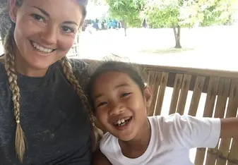 A woman and a young girl's photo.