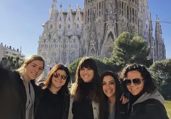 Are we Cheetah girls yet? Loved living in Barcelona for a semester. Shopping on La Rambla and passing La Sagrada Familia on the daily. I will take it!