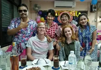 New Year's party with the Thai teachers 