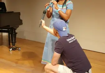 I played "Haiti Chérie" at the Talent Show. It's a piece describing the beauty of Haiti, the culture, and how it's different from other countries. #Gottarepresent