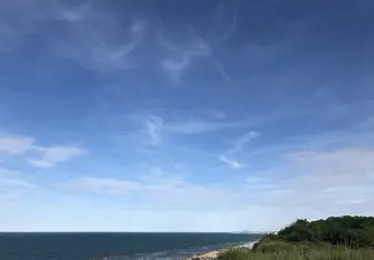 By the beach