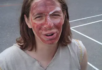 Victim of a face painting event