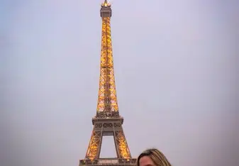 My first night at the Eiffel Tower!