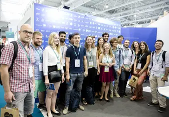 Students of MSc EMINE during the World Nuclear Exhibition 2018 in Paris
