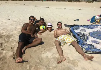At the best beach in all of Europe