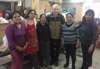 With Flor and the canteen team