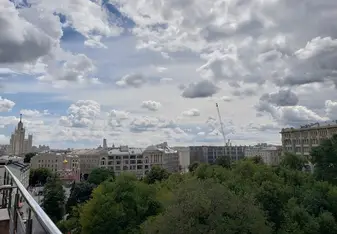 View from the terrace at the CINEMOOD office in Kitay-gorod.