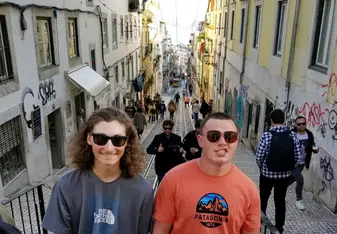 Nick and I in Lisbon