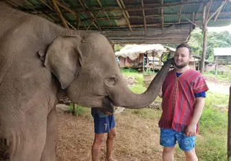Elephant sanctuary visit 