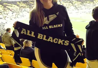 All Blacks Rugby match in Wellington New Zealand