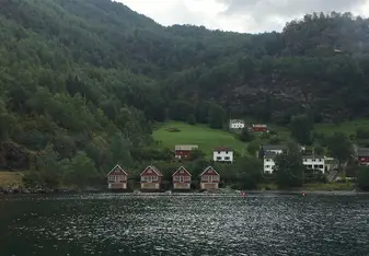 The gorgeous Norwegian countryside from a ferry!