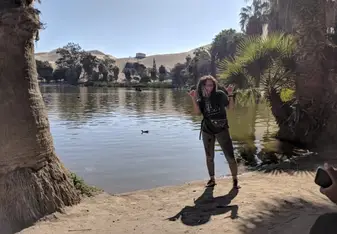 Hanging out in Huacachina!