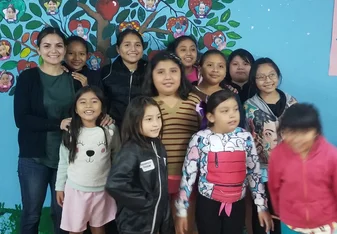 Girls from shelter Nueva Vida