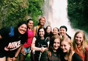 when we took a hike up to the waterfall in Santa Fe. 